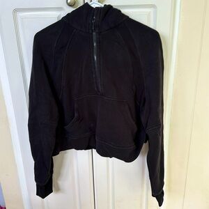 Medium, black Lululemon scuba hoodie